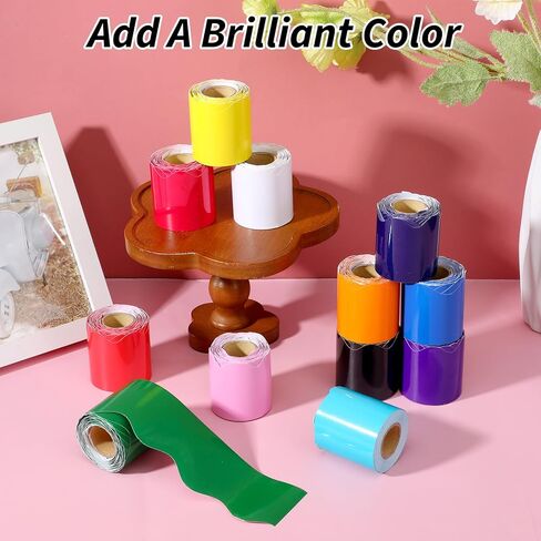 12 لفة من حدود لوحة الإعلانات ذات الصدفي، زخرفة ملونة للفصل الدراسي بطول 393 قدمًا، حدود زخرفية للسبورة البيضاء، لوحة الفلين، ديكورات الجدران والحفلات in Kuwait