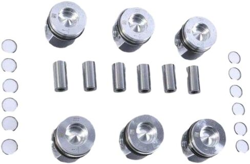 مجموعة مكبس وحلقة مكونة من 6 قطع بحجم كبير +0.5 مم لمحرك N57D30 المتوافق مع X3 X4 X5 X6 in Saudi Arabia