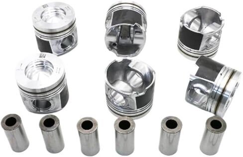 مجموعة مكبس وحلقة مكونة من 6 قطع بحجم كبير +0.5 مم لمحرك N57D30 المتوافق مع X3 X4 X5 X6 in Saudi Arabia