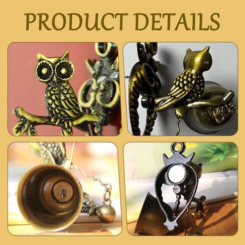 Magnetic Shopkeepers Bell for Door Opening, Animal Figure Decorative Doorbell, Antique Style Shopkeepers Door Bell, Delicate Office Store Entrance Front Porch Door Bell, 1 Piece in Kuwait