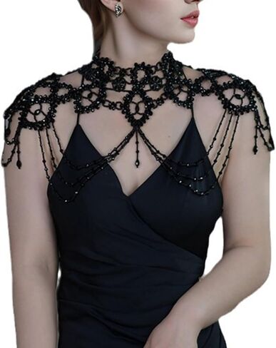 Handcmade Imitation Pearls Shoulder Chain Elegant Body Accessory Jewelry for Women Lady Girls Wearable Body Chain in Saudi Arabia