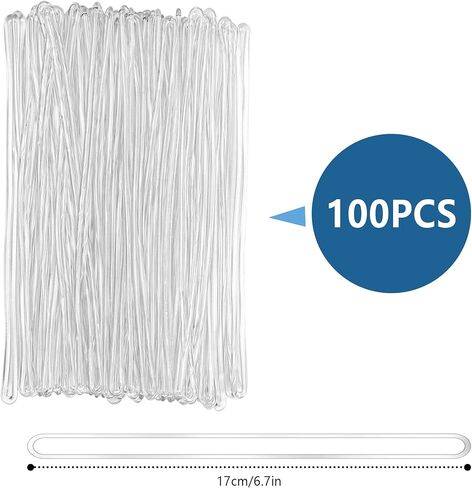 100 عبوة من حلقات بطاقات الأمتعة الشفافة من سيفيليا، بلاستيك غير قابل للكسر، تستخدم على نطاق واسع للهويات الشخصية للنزهات اليومية وبطاقات الأمتعة على الأمتعة in Kuwait