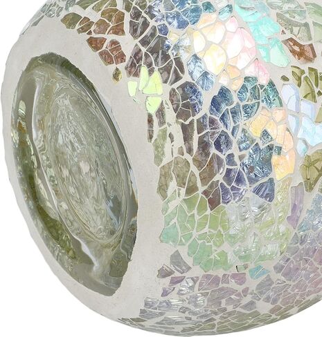 MINGZHE Mosaic Glass Tea Light Holder, Mosaic Glass Tealight Candle Bowl Colorful Tea Light Holder for Wedding Centerpieces Party Home Table Decor in Kuwait