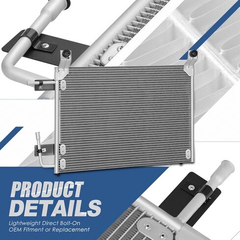 Auto Dynasty Air Conditioning A/C Condenser Compatible with 1994 1995 1996 1997 Dodge Ram 1500 2500 3500 Pickup, Aluminum AC Condenser Replacement DPI 4580, CH3030128 in Saudi Arabia