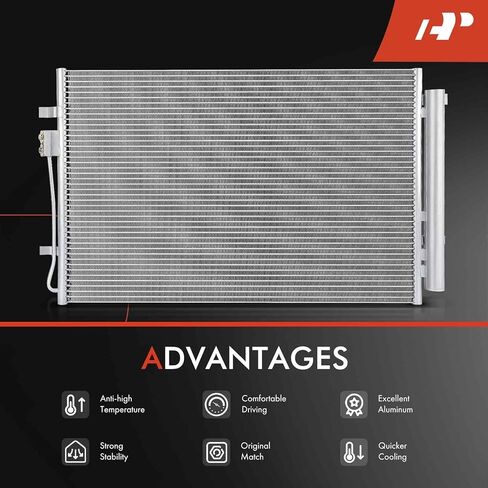 A-Premium Air Conditioning A/C Condenser Compatible with Kia Sorento 2021-2023 2.5L & Hyundai Santa Fe 2021-2023 2.5L, Replace# 97606P2500 in Saudi Arabia