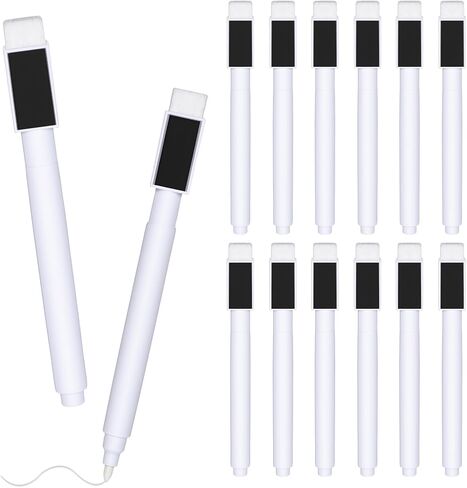 Sibba 12PCS Fine Tip Dry Erase Markers Magnetic Whiteboard Markers with Eraser Caps Low Odor White Board Marker for Teachers Classroom Office Home Glass Surface Fine Tip Dry Erase Pens for Kids Adults in Saudi Arabia
