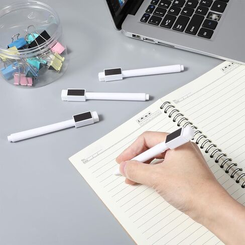 Sibba 12PCS Fine Tip Dry Erase Markers Magnetic Whiteboard Markers with Eraser Caps Low Odor White Board Marker for Teachers Classroom Office Home Glass Surface Fine Tip Dry Erase Pens for Kids Adults in Saudi Arabia