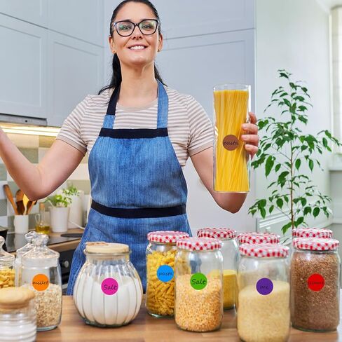 4500 قطعة من ملصقات النقاط الملونة مقاس 3/4 بوصة، ملصقات ترميز الألوان، ملصقات ملصقات ترميز ملونة بنمط 10 ألوان للمكتب، والفصول الدراسية للطلاب، ومبيعات المرآب (10 بكرات، 3/4 بوصة) in Kuwait