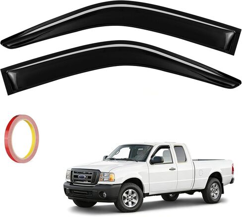 4 قطع أقنعة تهوية النافذة، منحرفات النافذة الخارجية، واقيات المطر لـ 1999-2006 Chevy Silverado/GMC Sierra 1500/2500/3500/2500HD in Saudi Arabia