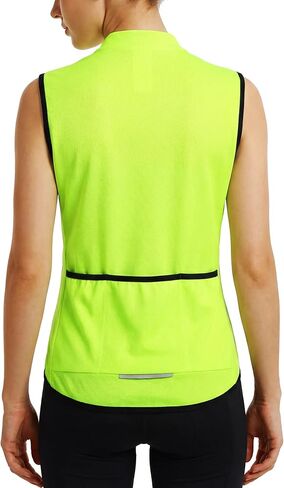 qualidyne Women’s Sleeveless Cycling Jersey, Full Zip, Quick-Dry Breathable Lightweight Knit, 3 Rear Pockets in Saudi Arabia