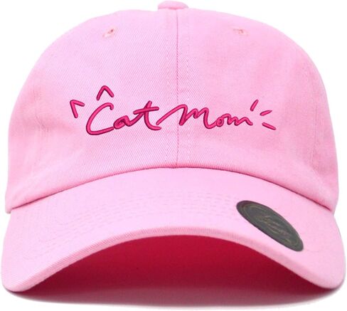 "Cat Mom Embroidered Classic Polo Style Baseball Cap Low Profile Dad Cap Hat in Saudi Arabia