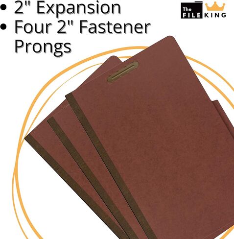 مجلد ملفات أحمر من نوع كارنيليا مقسم واحد - حجم قانوني | صندوق 10 | 2/5 علامة التبويب العلوية ROC | توسيع 2 بوصة | أربعة شوكات تثبيت 2 بوصة | صنع في أمريكا in Kuwait