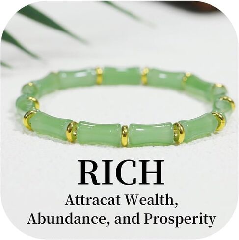 Money Bracelets for Women, Feng Shui Lucky Wealth Bracelet, Jade Crystal Bracelet Good Luck Jewelry Gifts for Her Him in Saudi Arabia
