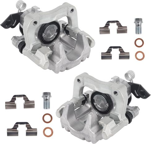 KUSATEC 19B2575 19B2574 الفرجار الخلفي قرص الفرامل مع قوس مناسب لأودي TT Quattro 2000-2006، Volkswagen Jetta 2000-2005 2007-2009؛ كل من الجانب الأيسر والأيمن in Saudi Arabia