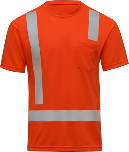 Red Kap Men's Hi-Visibility Short Sleeve Performance Core Tee, Type R, Class 2 in Saudi Arabia