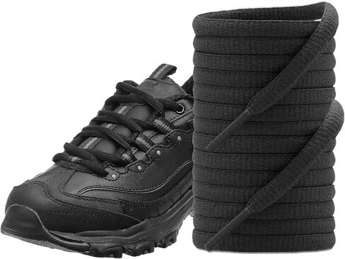 أربطة أحذية رياضية بيضاوية من UamGlsob لأحذية Skechers الرياضية، 1/4 بوصة (6 مم) أربطة أحذية كلاسيكية بديلة لتشغيل التنس in Saudi Arabia