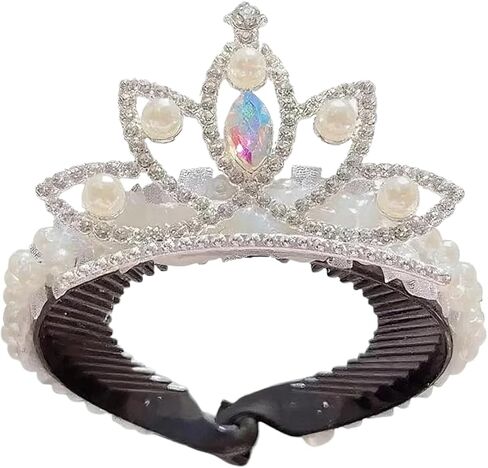 Silver Crown Comb Hair Clips Girl Hairclip for Kids Cute Tiaras Small Rhinestone Tiara Princess Crowns for Little Girls Kids Birthday Prom Halloween Christmas Headdress Accessories Gifts in Saudi Arabia