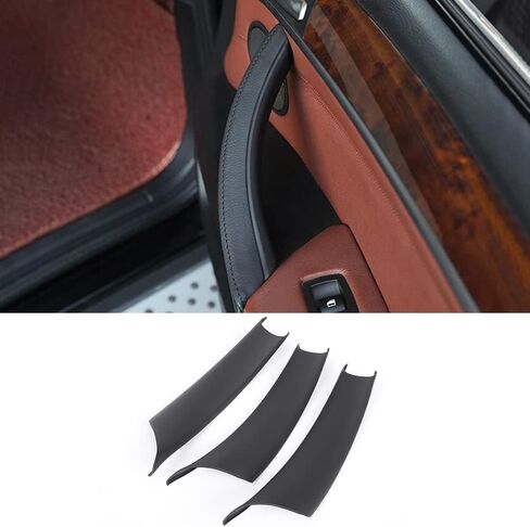 غطاء مقبض باب السيارة لسيارة BMW X5 X6 F15 F16 2014-2018 مقابض سحب الأبواب الداخلية ملحقات غطاء تزيين واقية (X5 F15 2014-2018/X6 F16 2015-2019، لون ألياف الكربون) in Kuwait