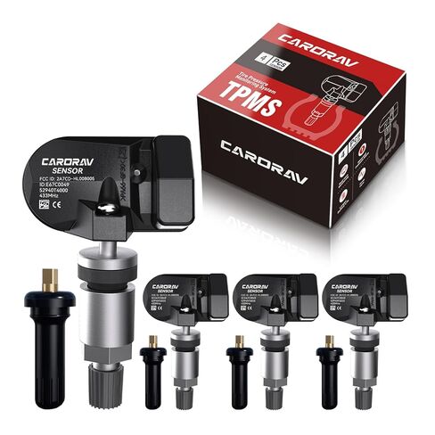 مستشعر TPMS 433 ميجا هرتز، مستشعر نظام مراقبة ضغط الإطارات مناسب لشركة Hyundai Santa Sonata Tucson Nexo Genesis، KIA EV6 EV9 NIRO، استبدل 52940T4000 52940BV100 4 قطع - 4 سيقان صمام قابلة للاستبدال in Saudi Arabia