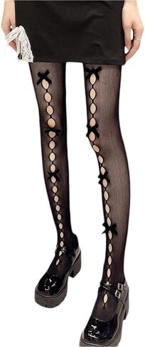 Women's Sheer Lace Tights Sexy Fishnet Stockings Patterned Tights Floral Lace Pantyhose Leggings in Saudi Arabia