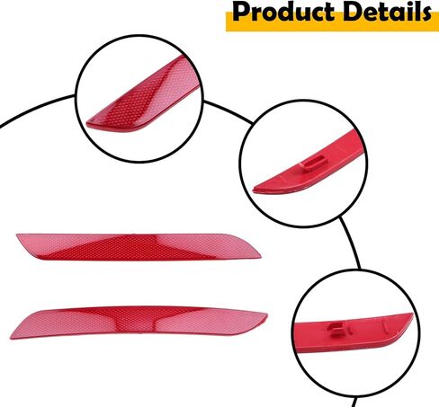 63147301187 63147301188 Left Right Side Rear Bumper Reflector Strip Cover Compatible with BMW 3 Series F30 Sedan 4 Series F32/F33 in Saudi Arabia