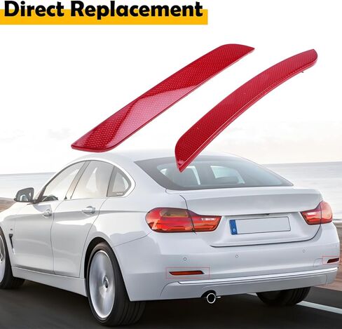 63147301187 63147301188 Left Right Side Rear Bumper Reflector Strip Cover Compatible with BMW 3 Series F30 Sedan 4 Series F32/F33 in Saudi Arabia