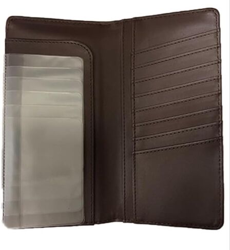 LongHorn Mens Wallet Western Bifold Check Book Style W089-6 Brown in Saudi Arabia