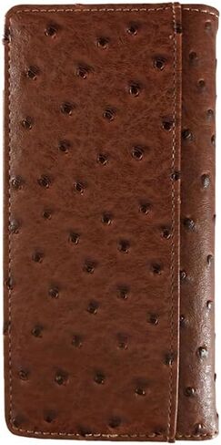LongHorn Mens Wallet Western Bifold Check Book Style W089-6 Brown in Saudi Arabia