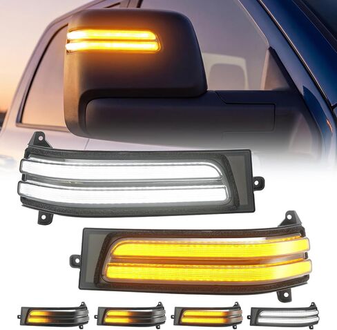أضواء إشارة الانعطاف المتتابعة LED DRL لـ 2025-2026 Ram 1500/2023-2025 Ram 2500 3500 مؤشر الوامض أضواء إشارة الانعطاف عدسة مدخنة in Saudi Arabia