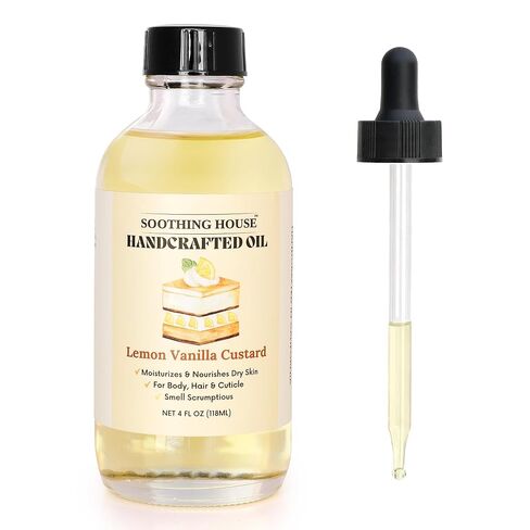 Warm Vanilla Bean Body Oil - Moisturizing Body Oil for Soft, Glowing Skin with Almond & Jojoba Oil (4 fl oz) in Kuwait