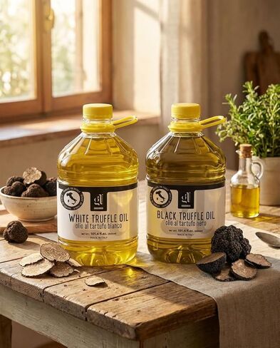 White Truffle Oil Bulk 3 liters (97 fl.oz), Non-GMO, Foodservice Truffle Oil, Made in Italy, GL Truffle Gourmet Line in Saudi Arabia