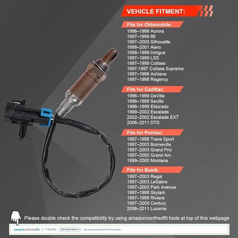 Oxygen Sensor Replacement for 13474, O2 Sensor Upstream or Downstream, Heated 4-Wire, Direct Fit OEM Replacement for Buick Chevy GMC Pontiac Cadillac Cars Trucks Suvs Vans Replaces 19178116, 19178935 in Saudi Arabia