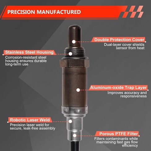 Oxygen Sensor Replacement for 13474, O2 Sensor Upstream or Downstream, Heated 4-Wire, Direct Fit OEM Replacement for Buick Chevy GMC Pontiac Cadillac Cars Trucks Suvs Vans Replaces 19178116, 19178935 in Saudi Arabia