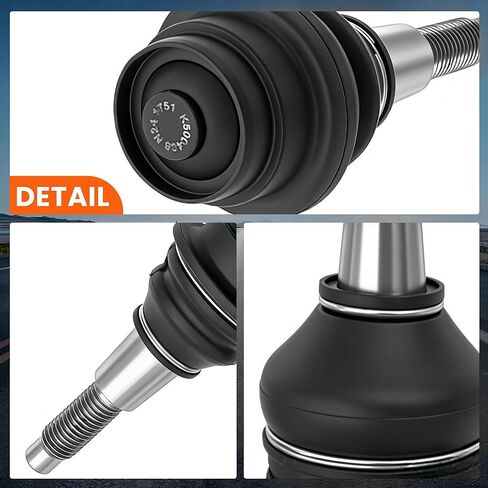 4-Pc Front Upper & Lower Ball Joints Compatible with Chevrolet Silverado GMC Sierra 1500 2014-2018 - Fits Stamped Steel Control Arms ONLY (Check Magnet) - Replaces K500340 K500408 in Saudi Arabia