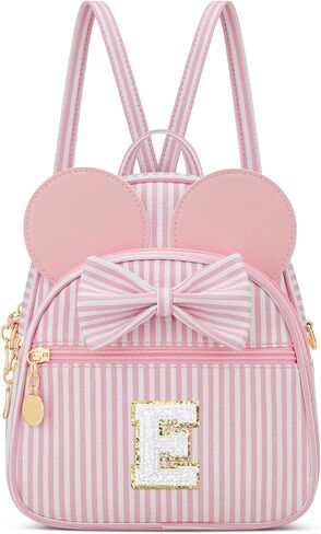 Personalized Birthday Gift for Toddler Girls, Small Initial Backpack Purse for Little Girl, Cute Mini Purse for 3-10 Years Old Kids,Pink A in Saudi Arabia