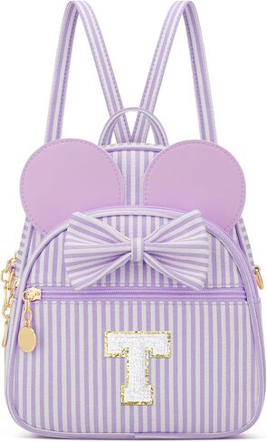 Personalized Birthday Gift for Toddler Girls, Small Initial Backpack Purse for Little Girl, Cute Mini Purse for 3-10 Years Old Kids,Pink A in Saudi Arabia