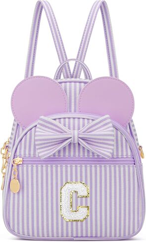 Personalized Birthday Gift for Toddler Girls, Small Initial Backpack Purse for Little Girl, Cute Mini Purse for 3-10 Years Old Kids,Pink A in Saudi Arabia