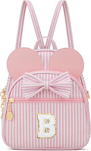Personalized Birthday Gift for Toddler Girls, Small Initial Backpack Purse for Little Girl, Cute Mini Purse for 3-10 Years Old Kids,Pink A in Saudi Arabia