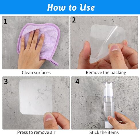 Double Sided Adhesive Pads, 20 Pcs Clear Heavy Duty Mounting Tape Waterproof Sticky Pads Removable Wall Tape for Walls, Hanging Pictures, DIY Craft, Home, Office in Saudi Arabia