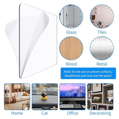 Double Sided Adhesive Pads, 20 Pcs Clear Heavy Duty Mounting Tape Waterproof Sticky Pads Removable Wall Tape for Walls, Hanging Pictures, DIY Craft, Home, Office in Saudi Arabia