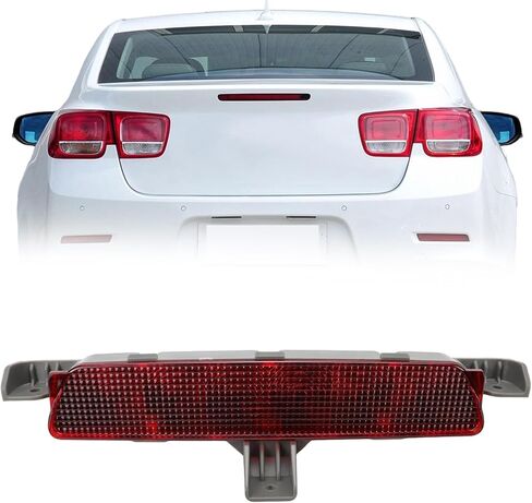 Center High Mount Third Brake Light Stop Lamp Compatible with Chevy Malibu 2008 2009 2010 2011 2012 Red Lens Replace 923-289 15271122 in Saudi Arabia