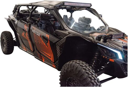Tusk UTV Fender Flare Kit Black Compatible with Can-Am Maverick X3/Max X RS Turbo RR Smart-Shox 72 Inch 2021-2024/X3 DS Turbo 64 Inch 2021-2025 in Saudi Arabia