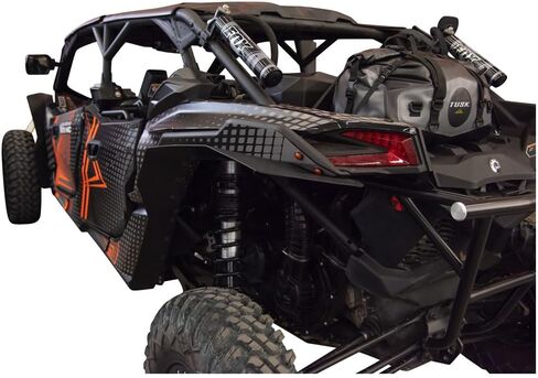 Tusk UTV Fender Flare Kit Black Compatible with Can-Am Maverick X3/Max X RS Turbo RR Smart-Shox 72 Inch 2021-2024/X3 DS Turbo 64 Inch 2021-2025 in Saudi Arabia