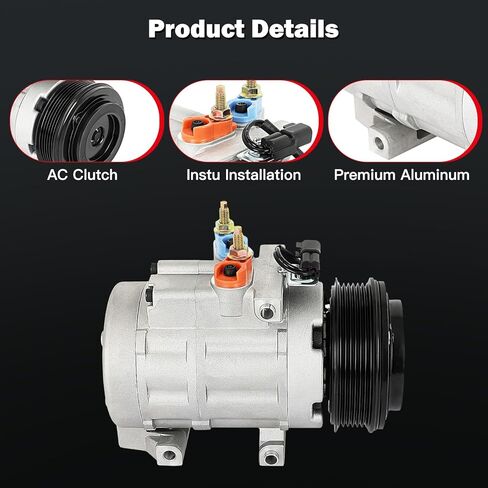 Cciyu تكييف وضاغط للهواء يصلح لفورد إكسبلورر لميركوري ماونتينير 4.0L 2006-2010 التيار المتناوب ضاغط in Kuwait