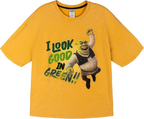 تي شيرت DreamWorks Shrek بأكتاف منسدلة للأطفال والكبار مقاسات (4T - 2XL) in Saudi Arabia