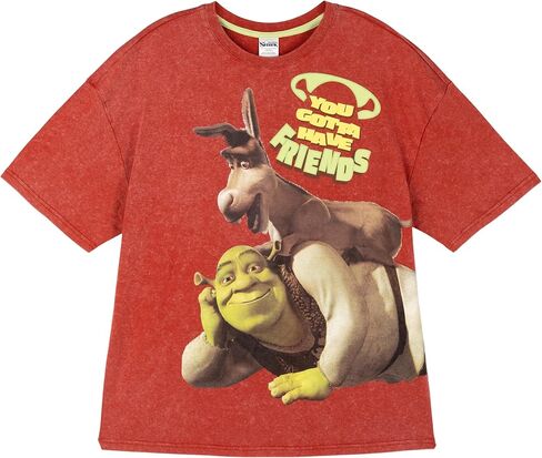 تي شيرت DreamWorks Shrek بأكتاف منسدلة للأطفال والكبار مقاسات (4T - 2XL) in Saudi Arabia