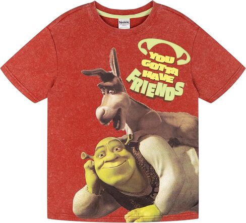 تي شيرت DreamWorks Shrek بأكتاف منسدلة للأطفال والكبار مقاسات (4T - 2XL) in Saudi Arabia