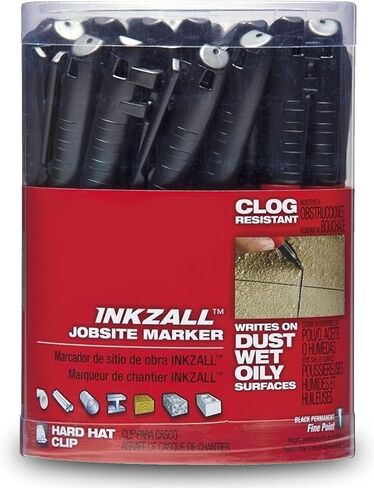 Black Fine Point Marker – 36 Pack Permanent Markers Compatible with Milwaukee 48-22-3100, Quick-Dry, Smear-Resistant, Jobsite & Office Use (Packaging May Be Vary) in Saudi Arabia