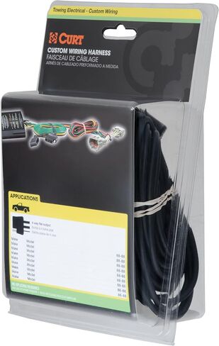 CURT 56425 Vehicle-Side Custom 4-Pin Trailer Wiring Harness, Fits Select Nissan Murano in Kuwait