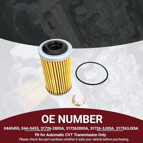 31726-28X0A 31726-3JX0A فلتر زيت ناقل الحركة مع حشية مناسب لنيسان سنترا فيرسا ماكسيما رقم الجزء البديل: 0440455 3172628X0A 317263JX0A in Kuwait